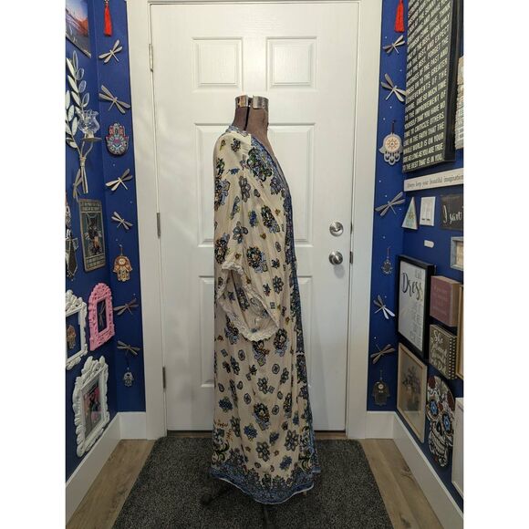 Sz 1X Pinky Paisley Duster Kimono - Boho! - Picture 2 of 13